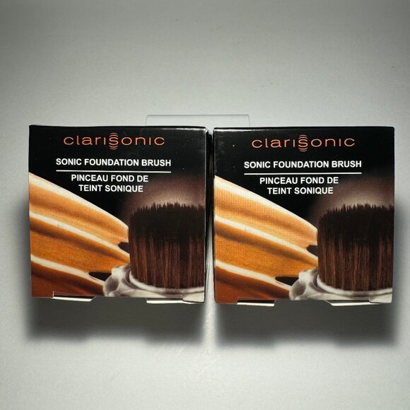 Clarisonic Sonic Foundation Makeup Brush Head 2 PACK - Picture 1 of 4